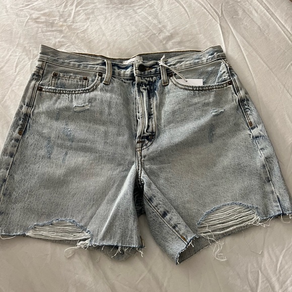 Pistola high rise mom cut off shorts